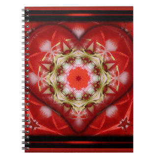 Caderno Espiral Coração Empacotado