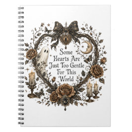 Caderno Espiral Coração Gótico Vintage