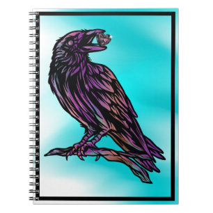 Caderno Espiral Coração Jewel Eu adoro Ravens Notebook
