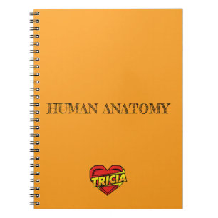 Caderno Espiral Coração Laranja Tricia