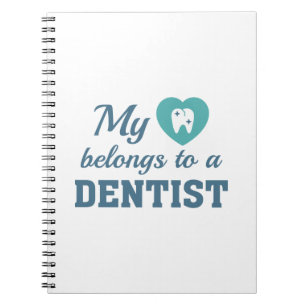 Caderno Espiral Coração Pertence Dentista