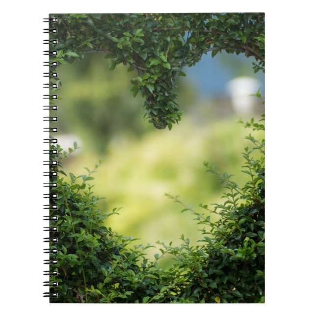 Caderno Espiral Coração Tópico Verde (Frente)