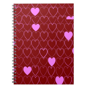 Caderno Espiral Corações