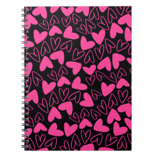 Caderno Espiral Corações