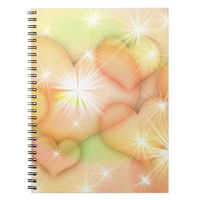 Caderno Espiral Corações Bonitos (Frente)