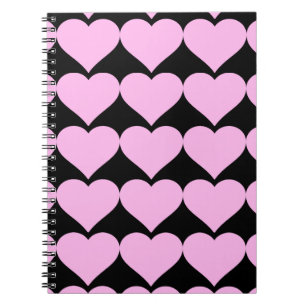 Caderno Espiral Corações cor-de-rosa, Love_ incondicional