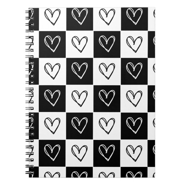 Caderno Espiral Corações da Desktop Board (Frente)