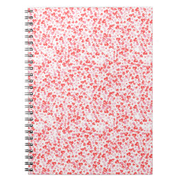 Caderno Espiral Corações de Amor Vermelhos – Coleção de Dia dos Na