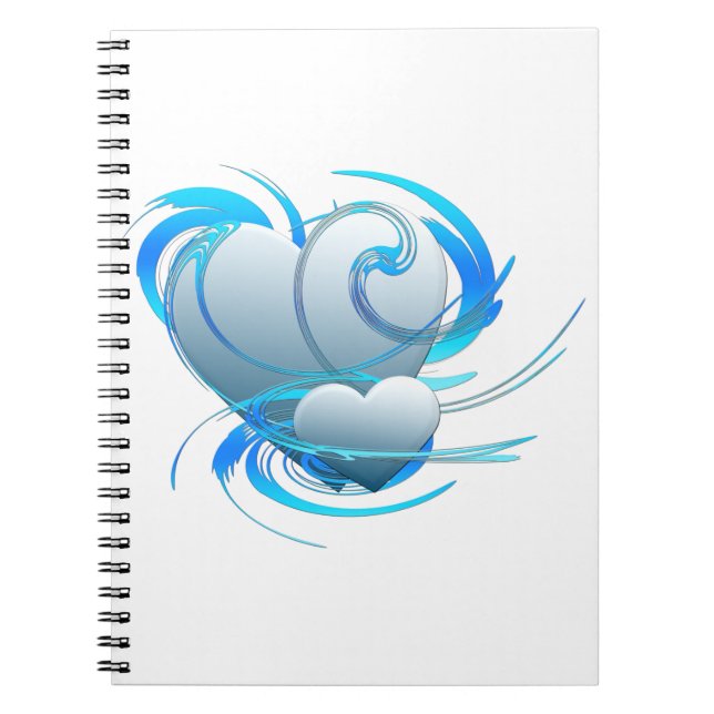 Caderno Espiral Corações de espiral (Frente)
