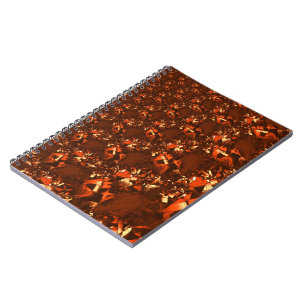 Caderno Espiral Coral acastanhado brilhante e semelhante ao alivio