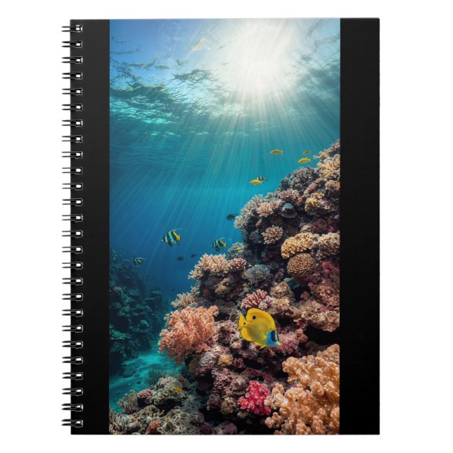 Caderno Espiral Coral Reef Underwater (Frente)