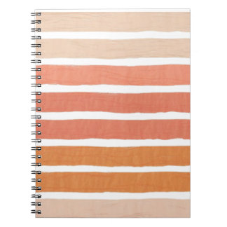 Caderno Espiral Coral Stripes Laranja