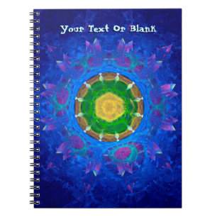 Caderno Espiral Corante azul-verde