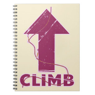 Caderno Espiral Corda escalada do topo