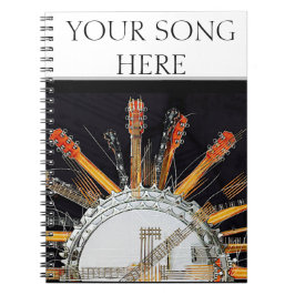 CADERNO ESPIRAL CORDAS DE GUITAR NO SOL