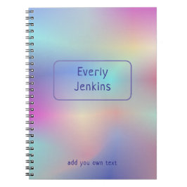 Caderno Espiral cores cd holográficas