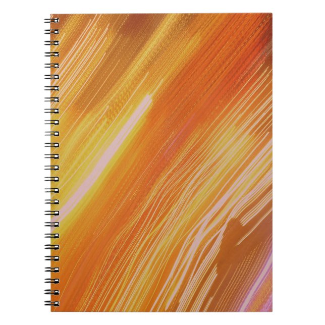 Caderno Espiral Cores das luzes psicodélicas (Frente)
