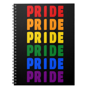 Caderno Espiral Cores do Arco-íris Orgulho LGBT
