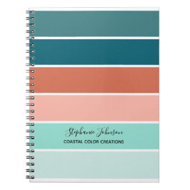 Caderno Espiral Cores Solares Tropicais Frisadas Personalizadas