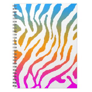 Caderno Espiral Corey Tiger 80s Listras de Tigre Multicolor