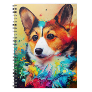 Caderno Espiral Corgi Cão Pet Cute Adorable Animal Companheiro