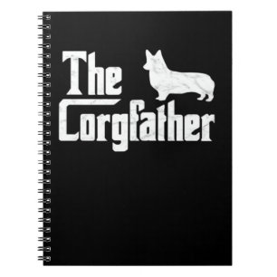 Caderno Espiral Corgi Dad o Corgfather Camisa engraçada para amant