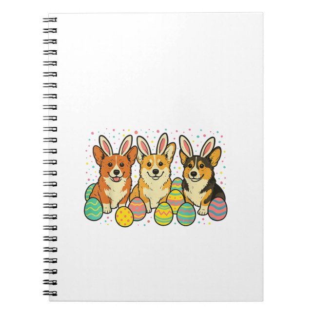 Caderno Espiral Corgi Easter T-Shirt_1 (Frente)