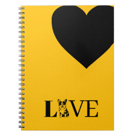 CADERNO ESPIRAL CORGI LOVE