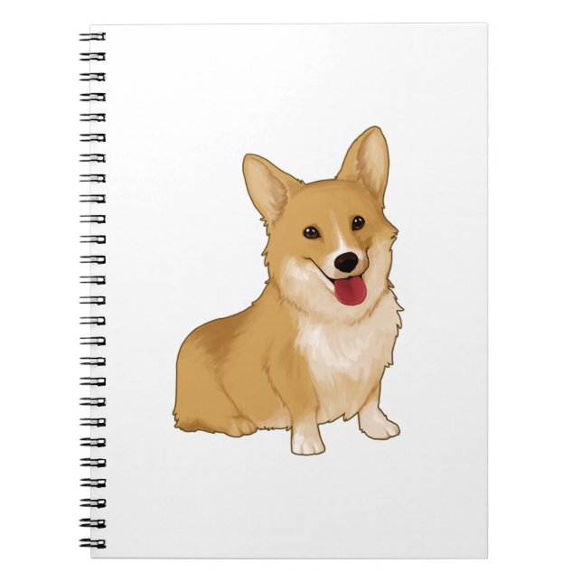 Caderno Espiral Corgi sorridente (Frente)