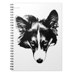 Caderno Espiral corgi tranquilo com inclinação
