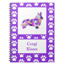 Corgi Welsh Kisses Silhouette PurplePY&B