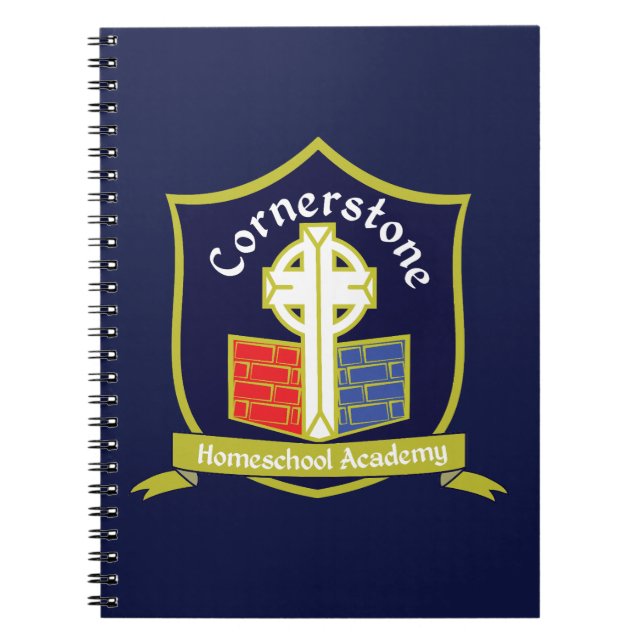 Caderno Espiral Cornerstone Homeschool Academy  (Frente)