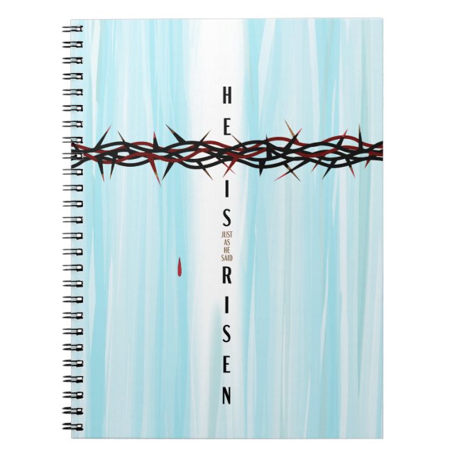 Caderno Espiral Coroa de Thorns Cross (Frente)