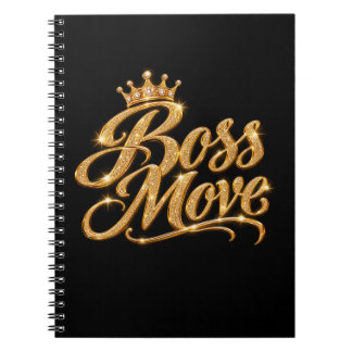Caderno Espiral Coroa Dourada Boss Move