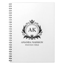 Coroa Monograma de Luxo Preto