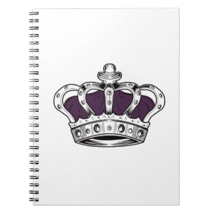 Caderno Espiral Coroa - Roxo
