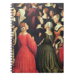 Caderno Espiral Coroação do Virgin, 1513 (óleo no painel) (det