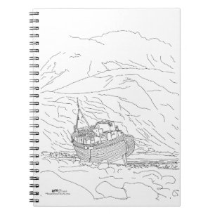 Caderno Espiral Corpach Shipwreck Scotland
