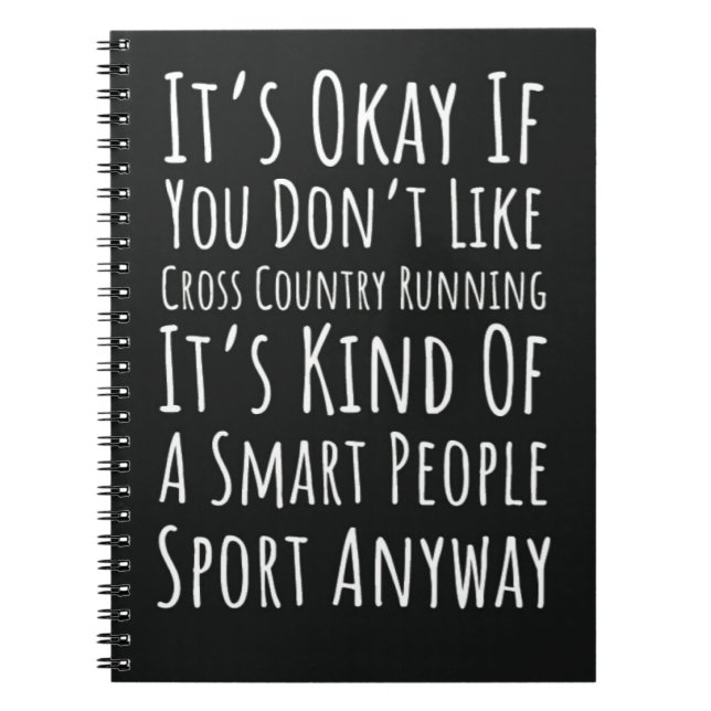 Caderno Espiral Corredor De País Que Executa Gifts Rastreamento E  (Frente)