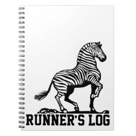 Caderno Espiral Corredor preto & branco do registro do corredor da