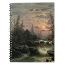 Caderno Espiral Corrente das Montanhas em Lua - Albert Rieger