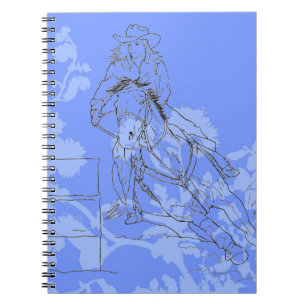 Caderno Espiral Corrente de barril azul