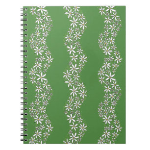 Caderno Espiral Corrente de margarida Flores brancas