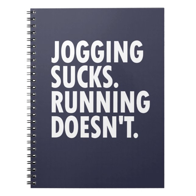 Caderno Espiral Corrida Chupa. Correr não. (Frente)