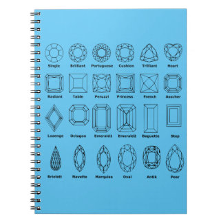 Caderno Espiral Cortes de diamante
