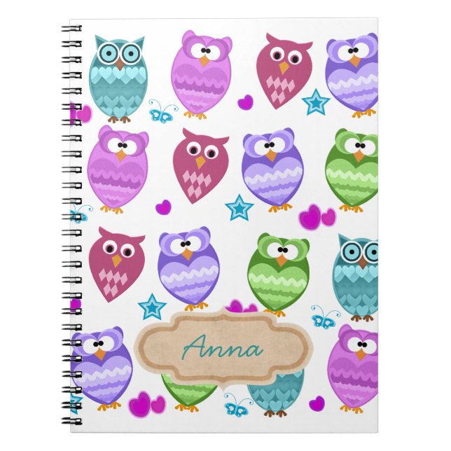 Caderno Espiral coruja (Frente)