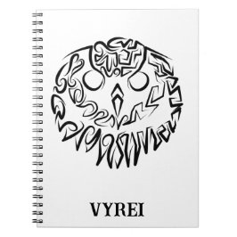 Caderno Espiral Coruja Branca e Negra