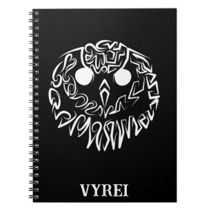 Caderno Espiral Coruja Branca e Negra