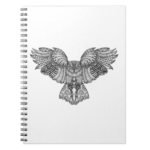 Caderno Espiral Coruja de Eagle inspirada