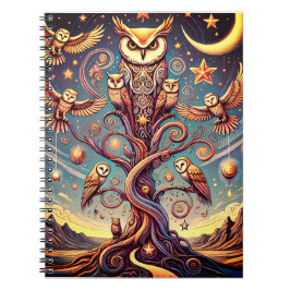 Caderno Espiral Coruja Inspirada Jung